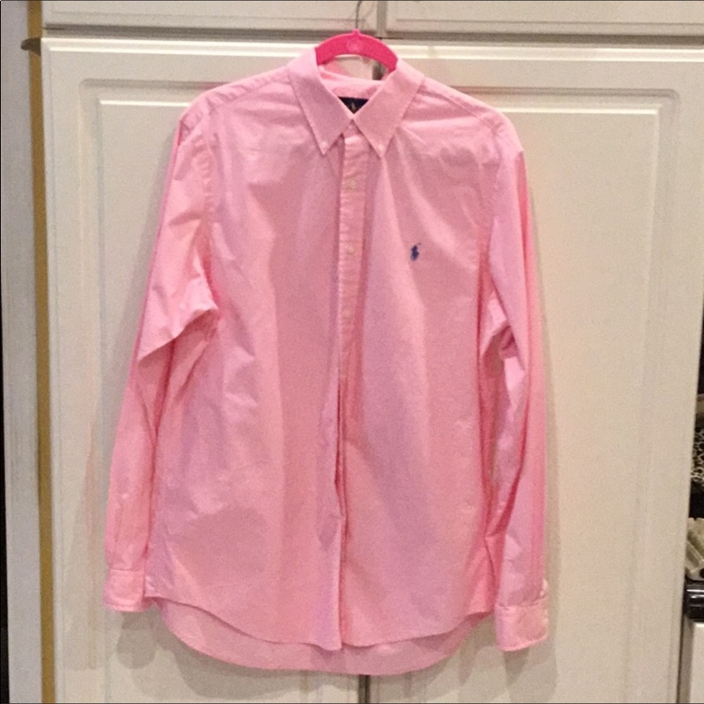 Ralph Lauren Pink & White Checked Shirt - Picture 2 of 6